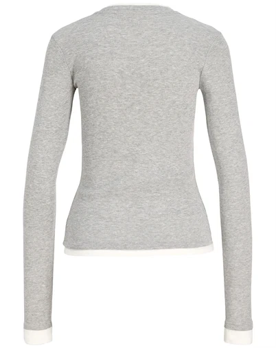 JJXX - JXHenna Contrast Tee - Light Grey Melange